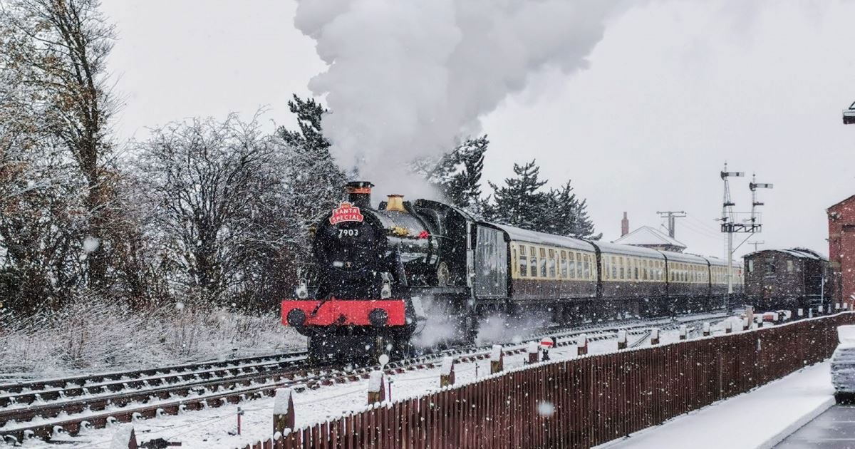 Travel by steam train to visit Santa in his Christmas grotto with GWSR